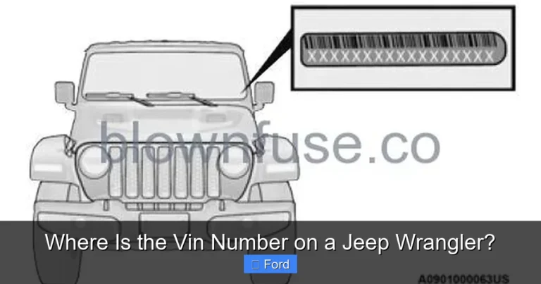 Where Is the Vin Number on a Jeep Wrangler?