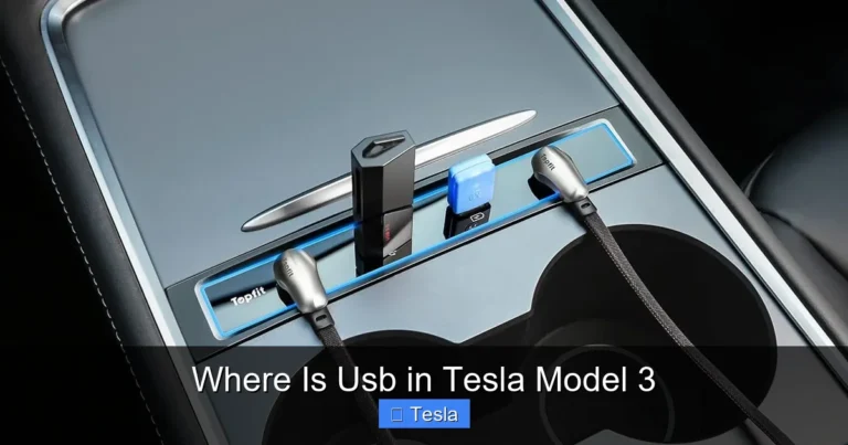 Where Is Usb in Tesla Model 3
