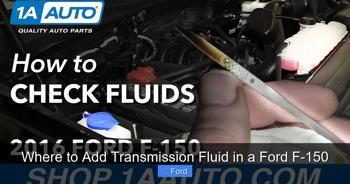 Where to Add Transmission Fluid in a Ford F-150