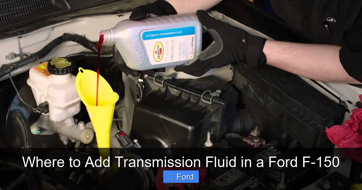 Where to Add Transmission Fluid in a Ford F-150