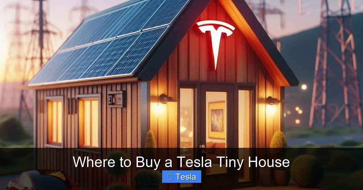 Where to Buy a Tesla Tiny House