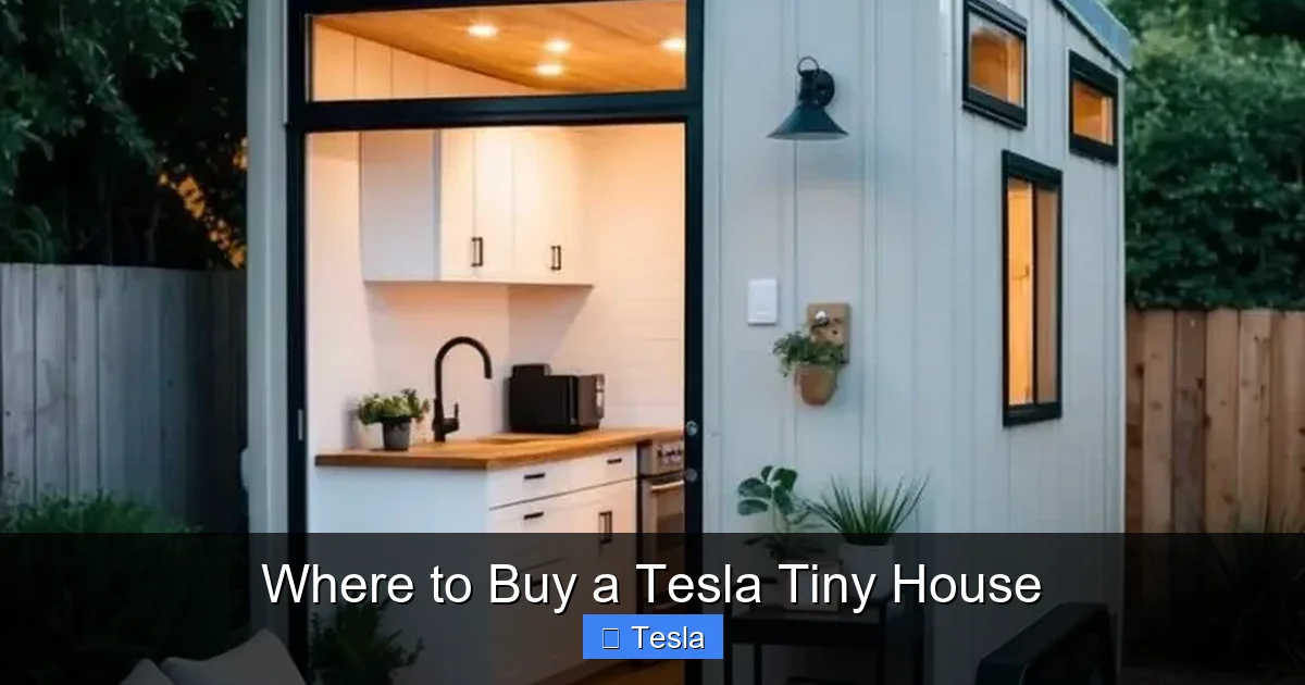 Where to Buy a Tesla Tiny House