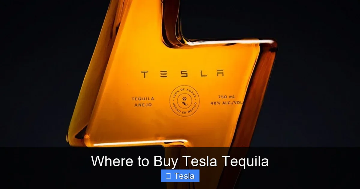 Where to Buy Tesla Tequila