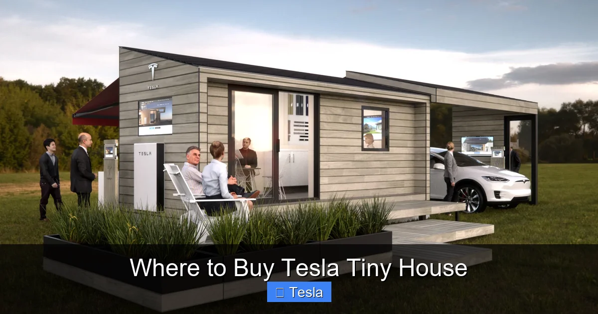 Where to Buy Tesla Tiny House
