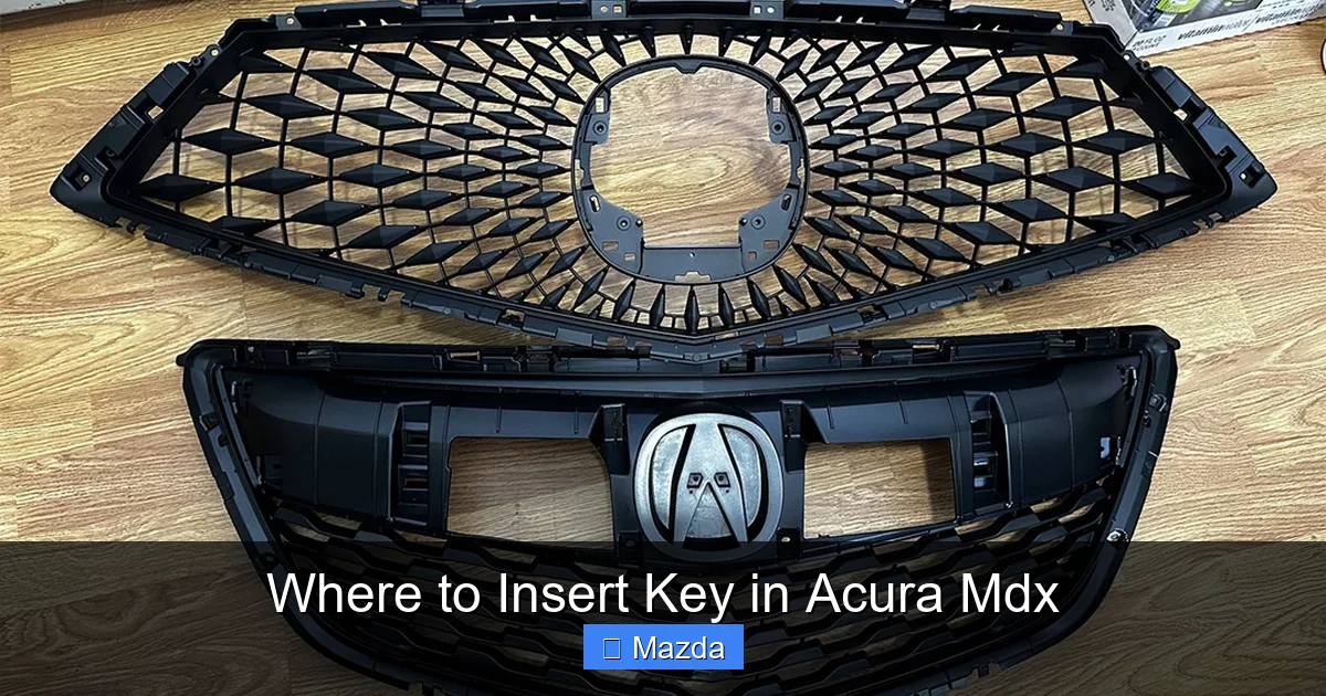 Where to Insert Key in Acura Mdx