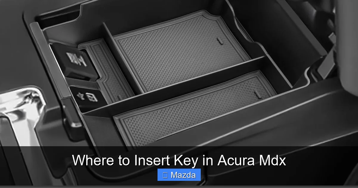 Where to Insert Key in Acura Mdx