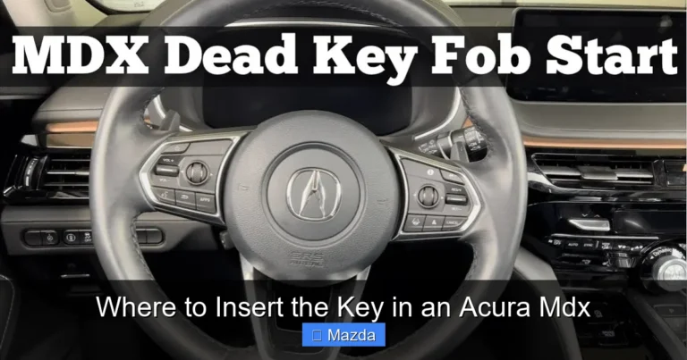 Where to Insert the Key in an Acura Mdx