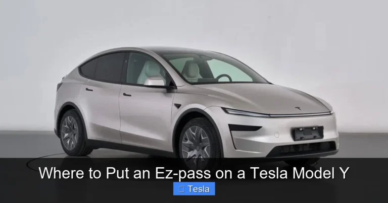 Where to Put an Ez-pass on a Tesla Model Y