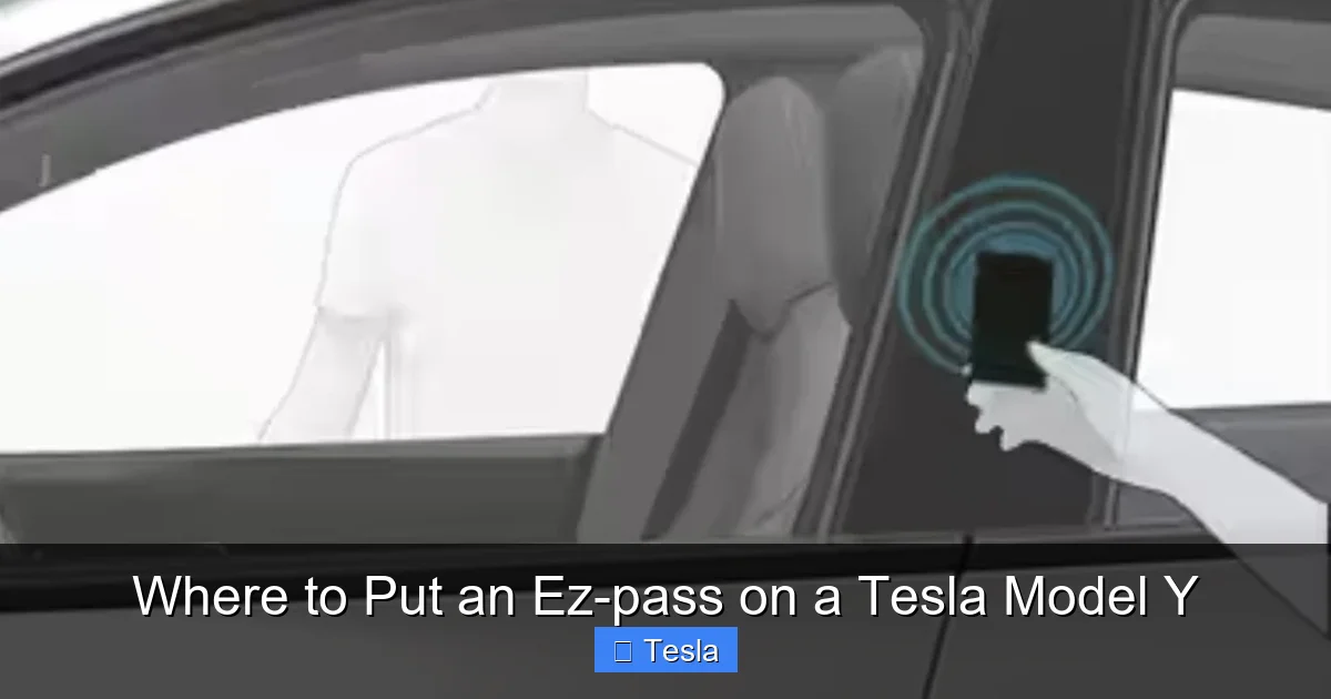 Where to Put an Ez-pass on a Tesla Model Y