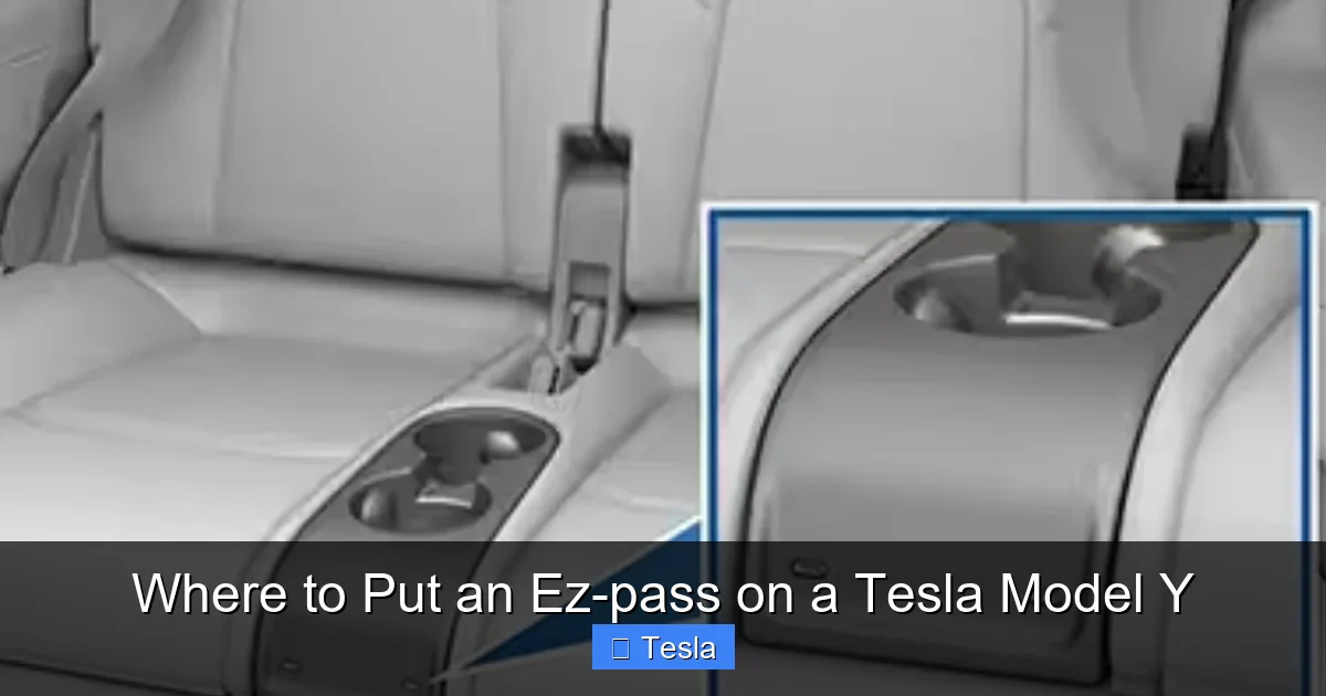Where to Put an Ez-pass on a Tesla Model Y