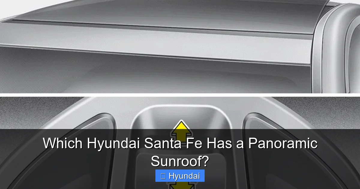 Which Hyundai Santa Fe Has a Panoramic Sunroof?