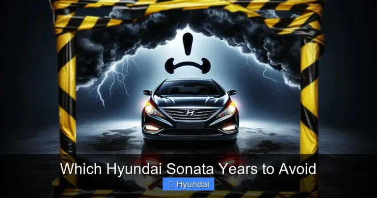 Which Hyundai Sonata Years to Avoid