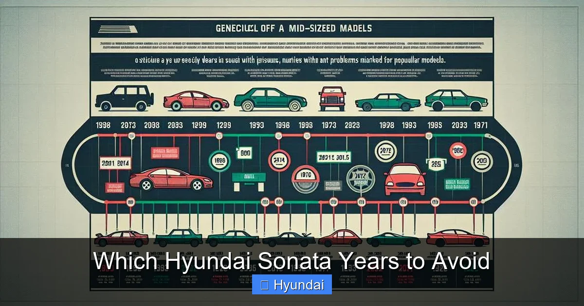 Which Hyundai Sonata Years to Avoid