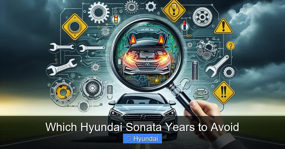 Which Hyundai Sonata Years to Avoid