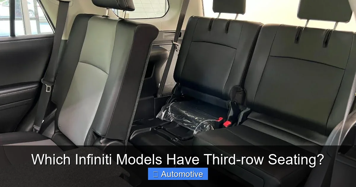 Which Infiniti Models Have Third-row Seating?