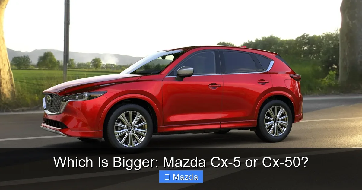 Which Is Bigger: Mazda Cx-5 or Cx-50?