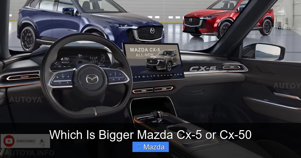 Which Is Bigger Mazda Cx-5 or Cx-50