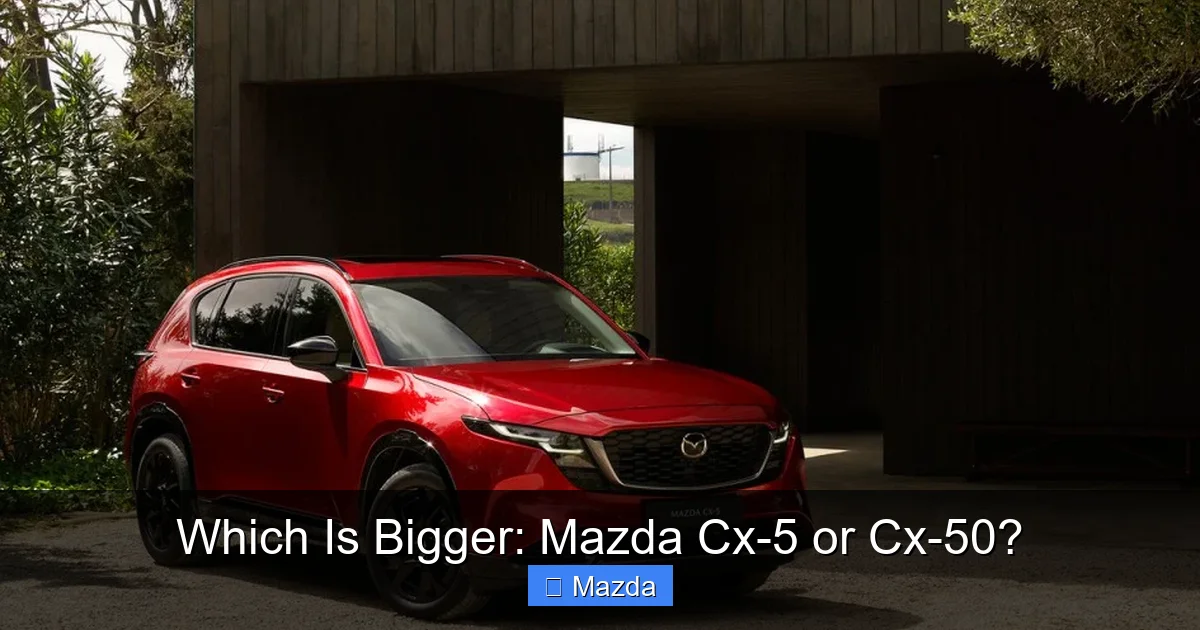 Which Is Bigger: Mazda Cx-5 or Cx-50?
