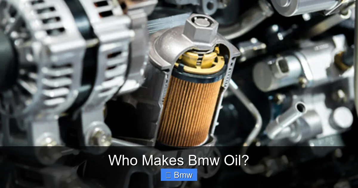 Who Makes Bmw Oil?