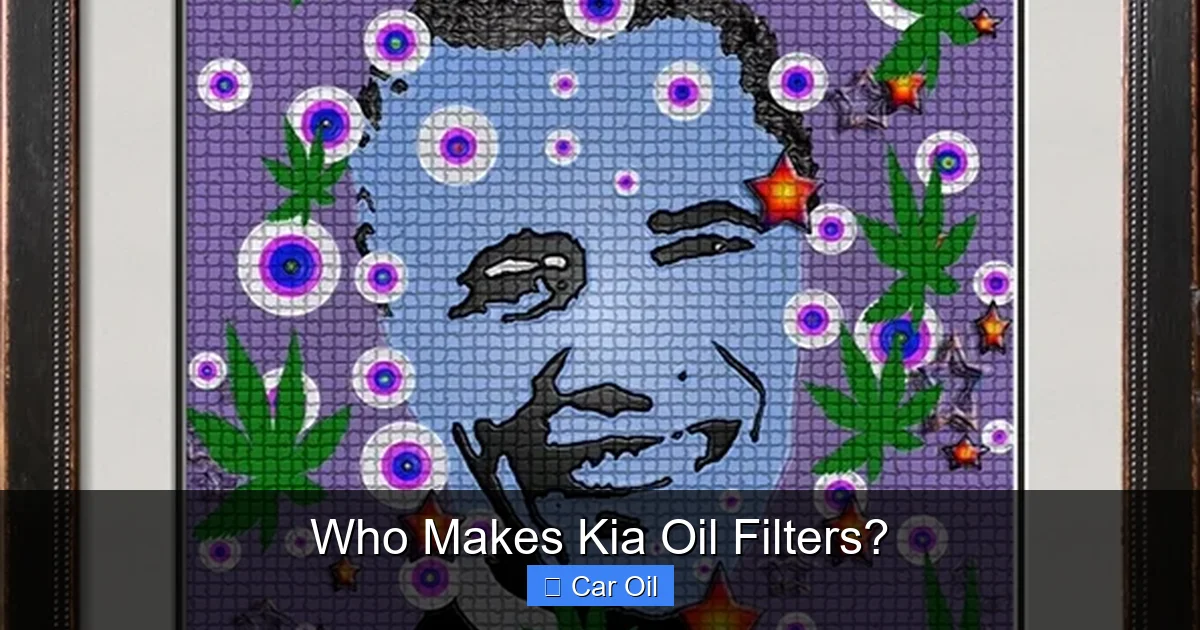 Who Makes Kia Oil Filters?