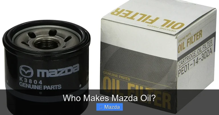 Who Makes Mazda Oil?