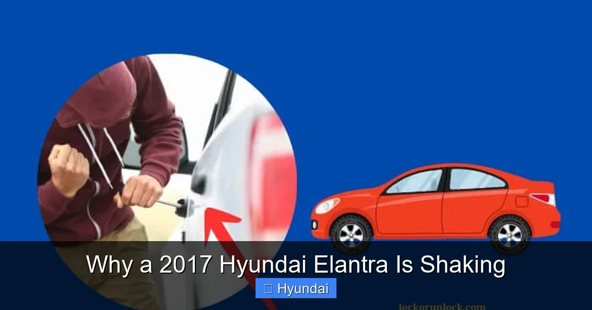 Why a 2017 Hyundai Elantra Is Shaking