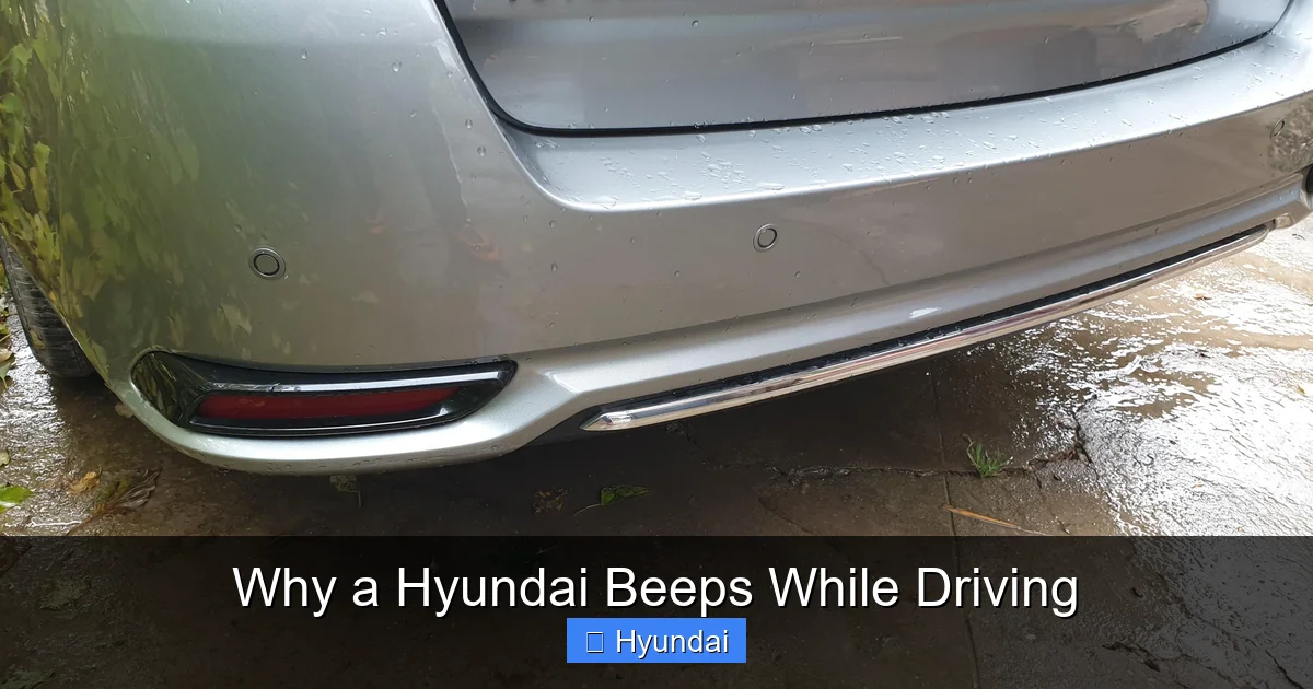 Why a Hyundai Beeps While Driving