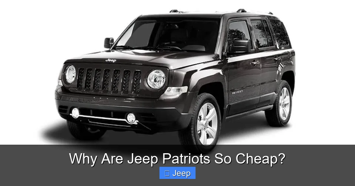 Why Are Jeep Patriots So Cheap?