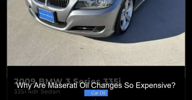 Why Are Maserati Oil Changes So Expensive?