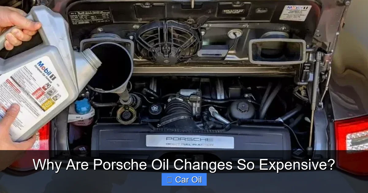 Why Are Porsche Oil Changes So Expensive?