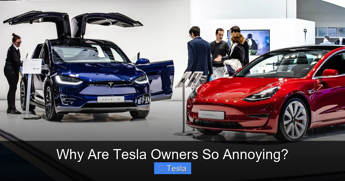 Why Are Tesla Owners So Annoying?