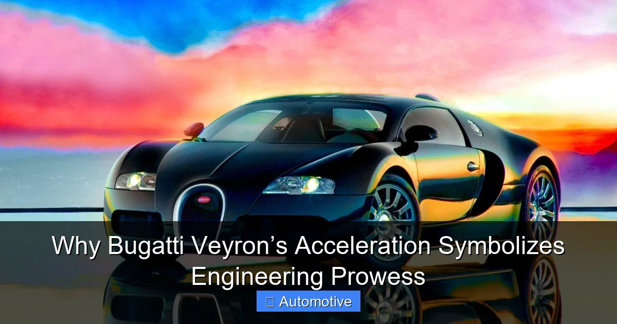 Why Bugatti Veyron’s Acceleration Symbolizes Engineering Prowess