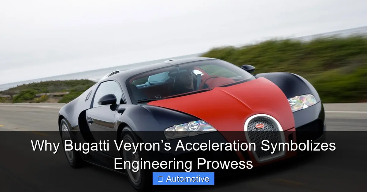 Why Bugatti Veyron’s Acceleration Symbolizes Engineering Prowess