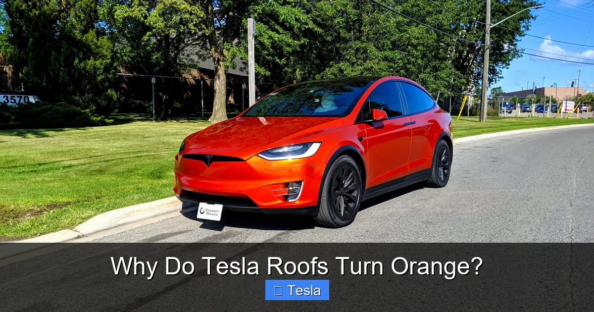 Why Do Tesla Roofs Turn Orange?