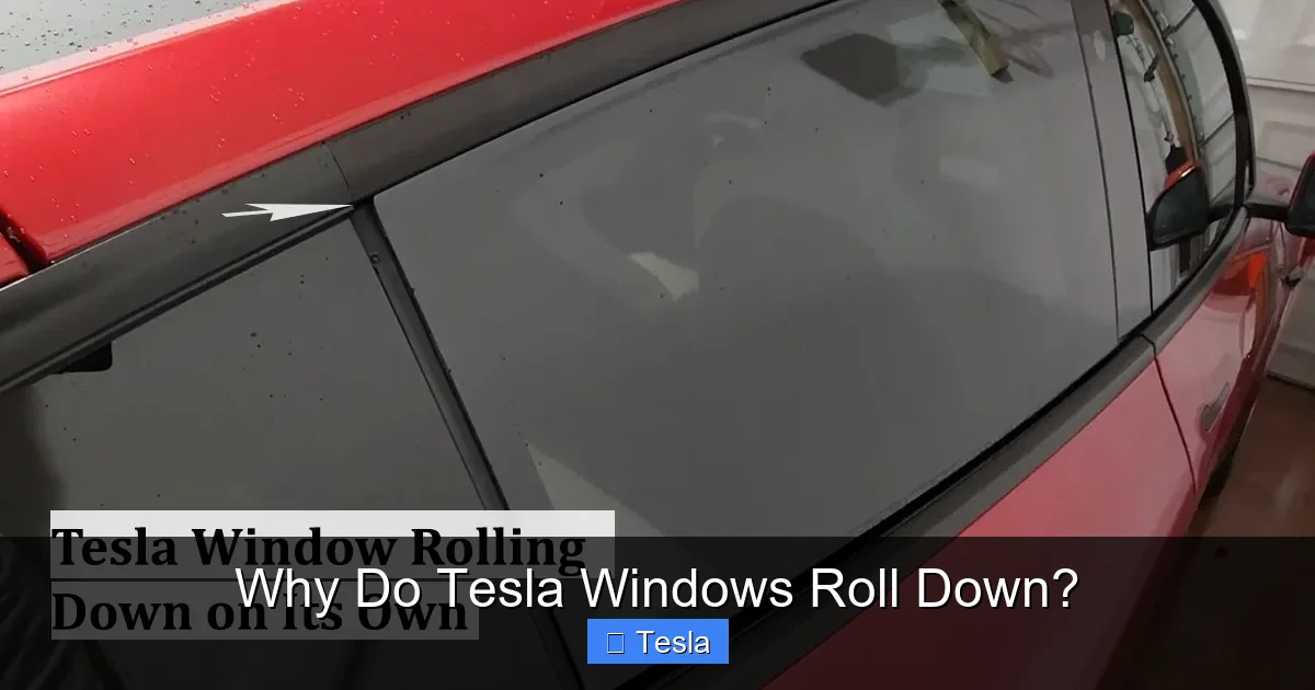 Why Do Tesla Windows Roll Down?