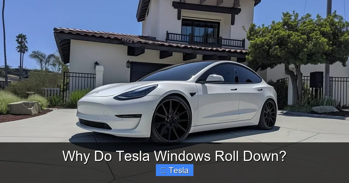 Why Do Tesla Windows Roll Down?