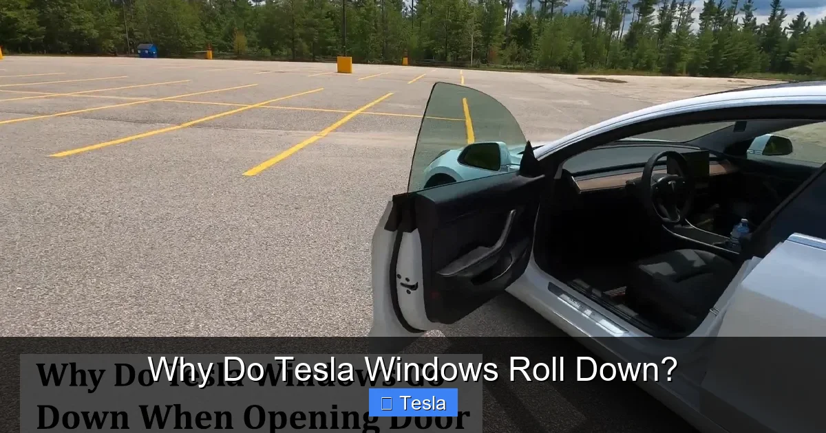 Why Do Tesla Windows Roll Down?