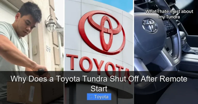 Why Does a Toyota Tundra Shut Off After Remote Start