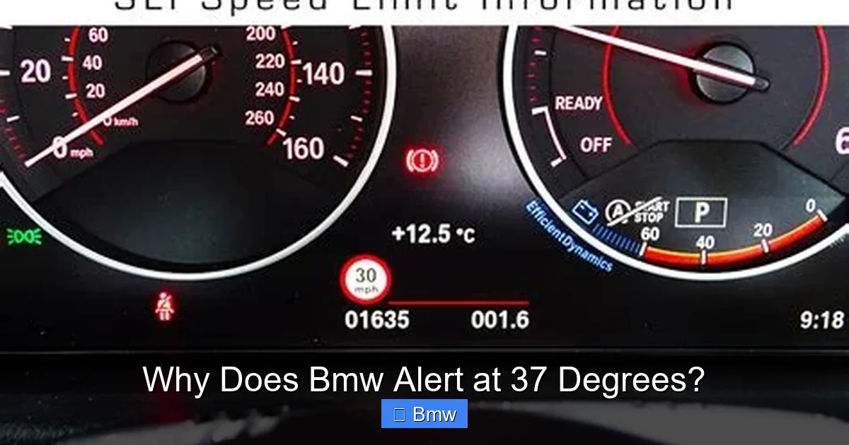 Why Does Bmw Alert at 37 Degrees?