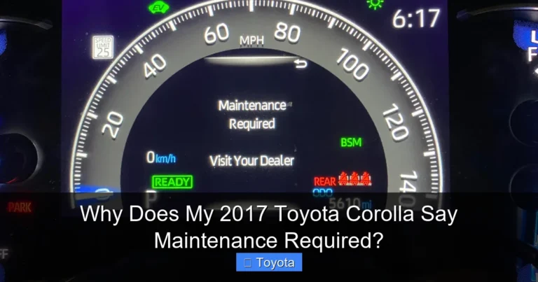 Why Does My 2017 Toyota Corolla Say Maintenance Required?
