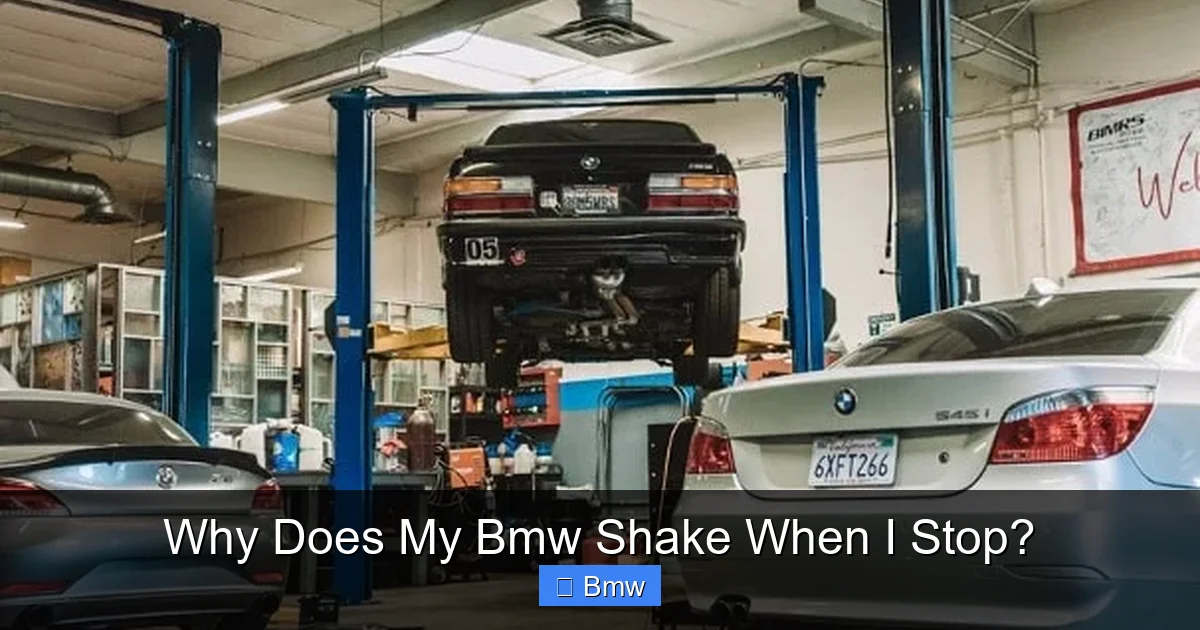 Why Does My Bmw Shake When I Stop?