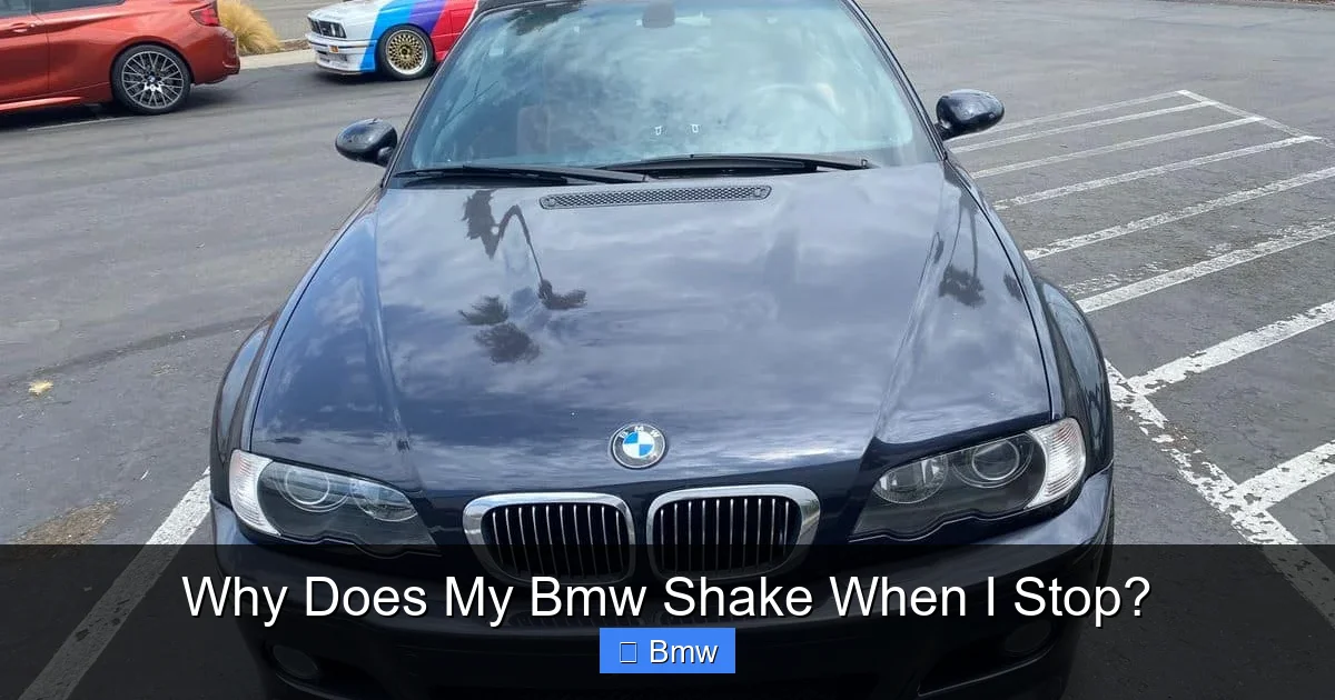 Why Does My Bmw Shake When I Stop?