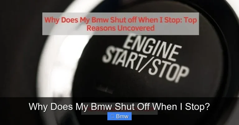 Why Does My Bmw Shut Off When I Stop?