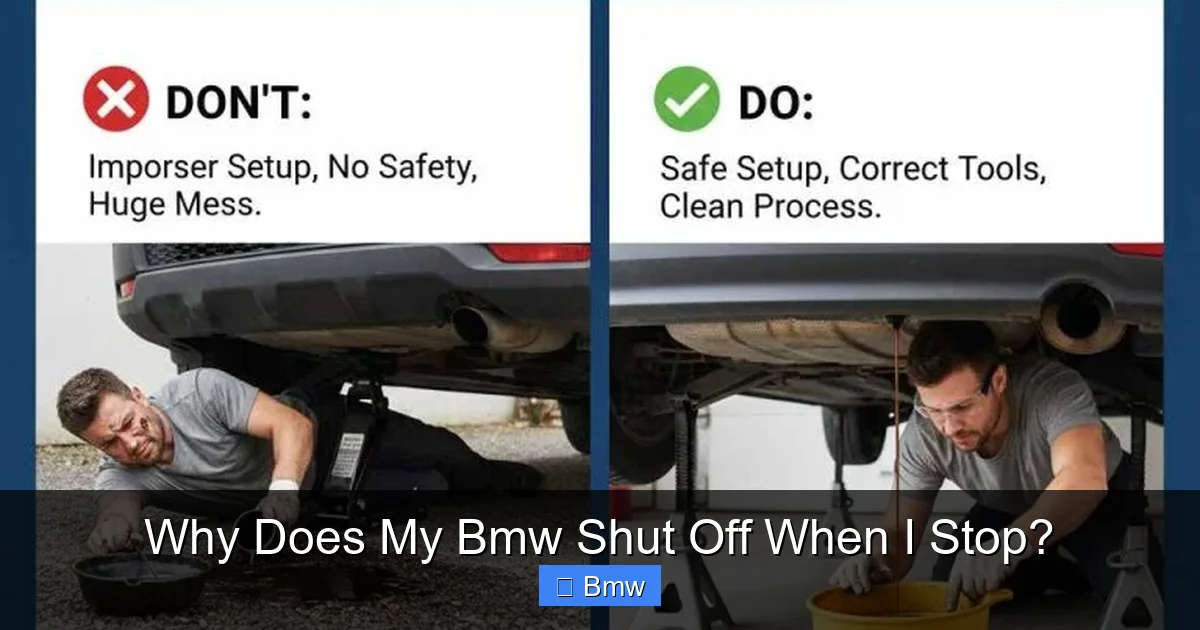 Why Does My Bmw Shut Off When I Stop?