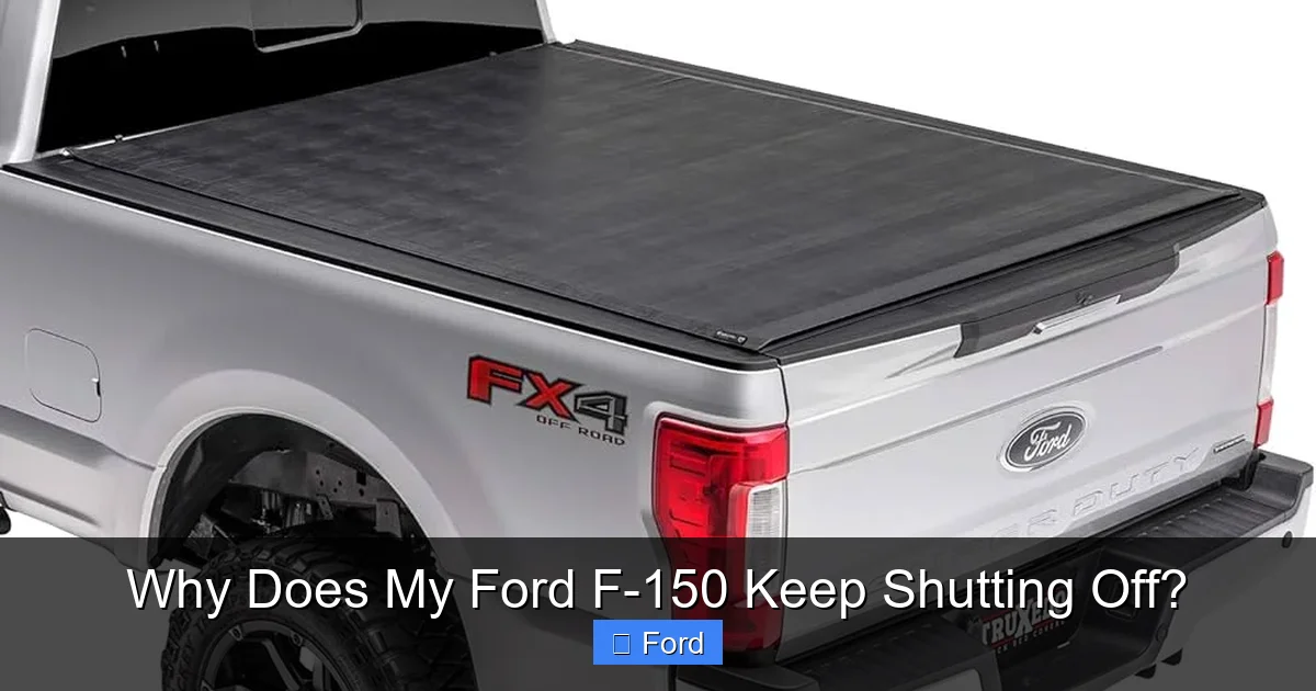 Why Does My Ford F-150 Keep Shutting Off?