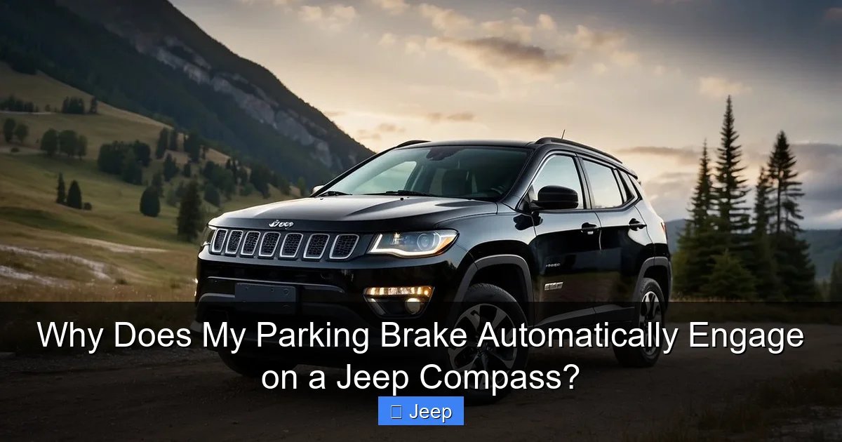 Why Does My Parking Brake Automatically Engage on a Jeep Compass?