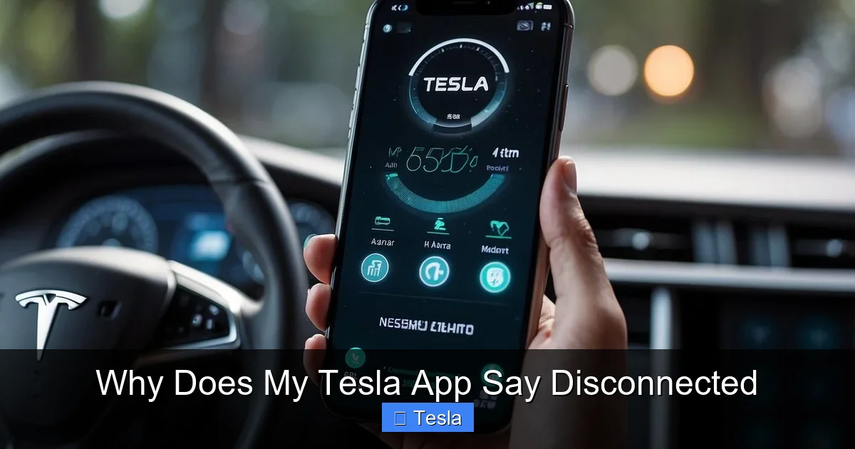 Why Does My Tesla App Say Disconnected