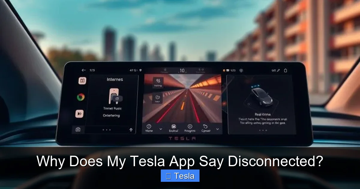 Why Does My Tesla App Say Disconnected?