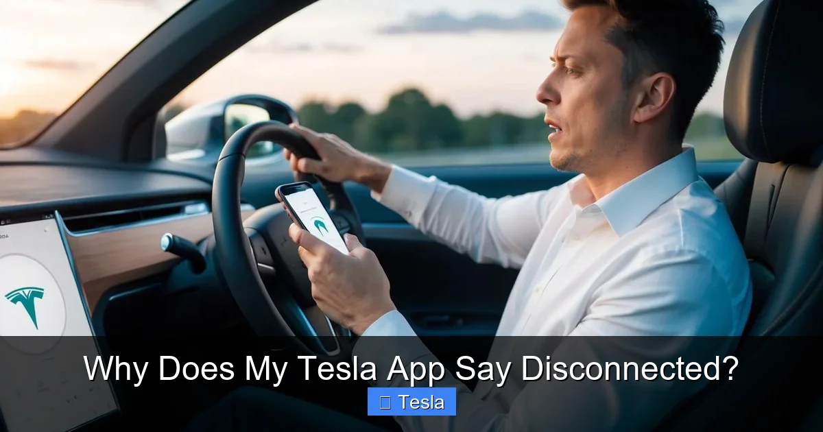 Why Does My Tesla App Say Disconnected?