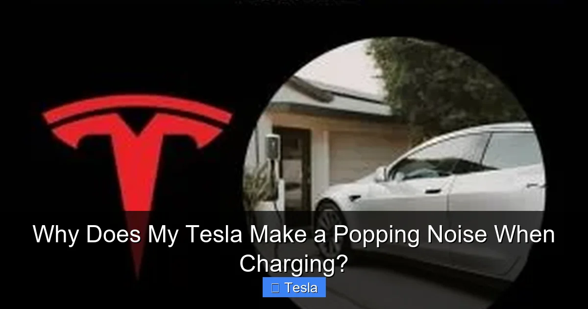 Why Does My Tesla Make a Popping Noise When Charging?